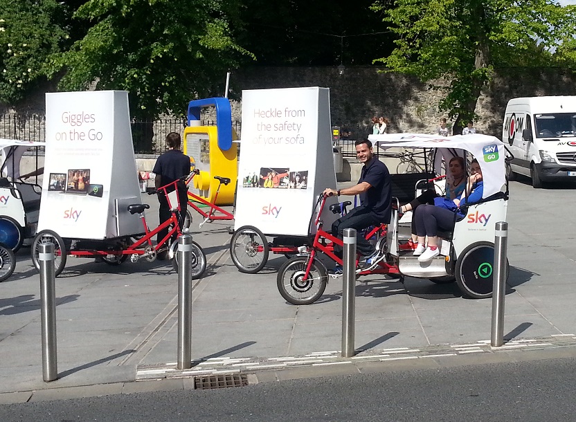 Sky Adbike and pedicab