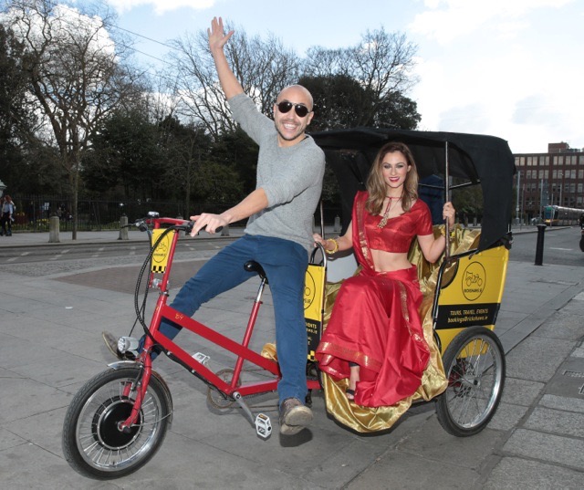 Madeline Mulqueen strolls around Dublin in Eco-Friendly Promotional Vehicles